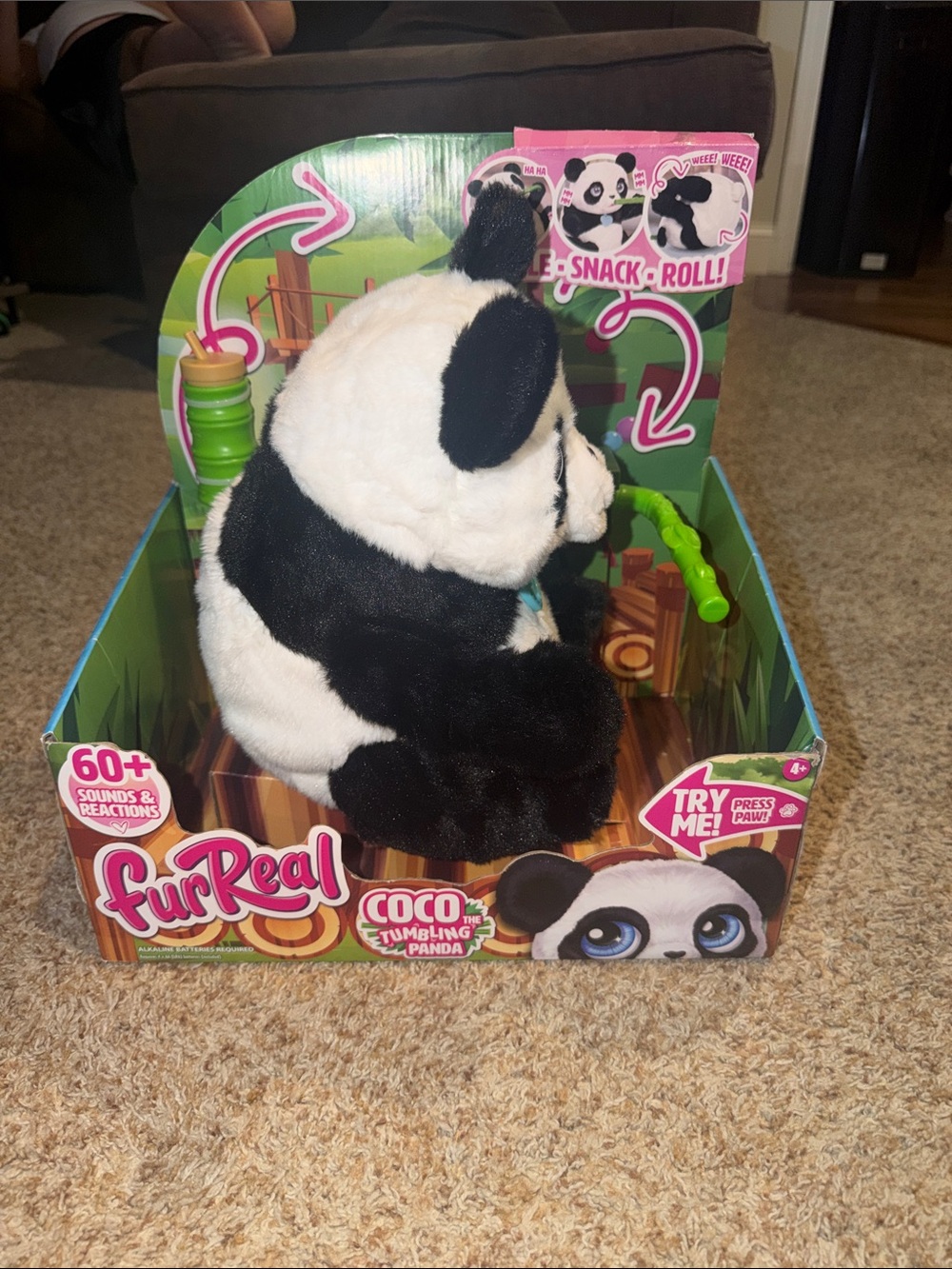 FurReal Friends Coco the Tumbling Panda Electronic Interactive Plush Toy